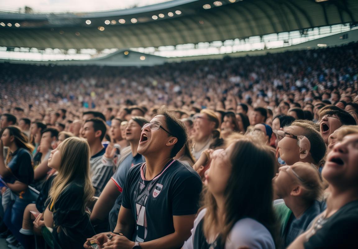 釜山现场观众齐声高唱T1队歌，场面震撼。